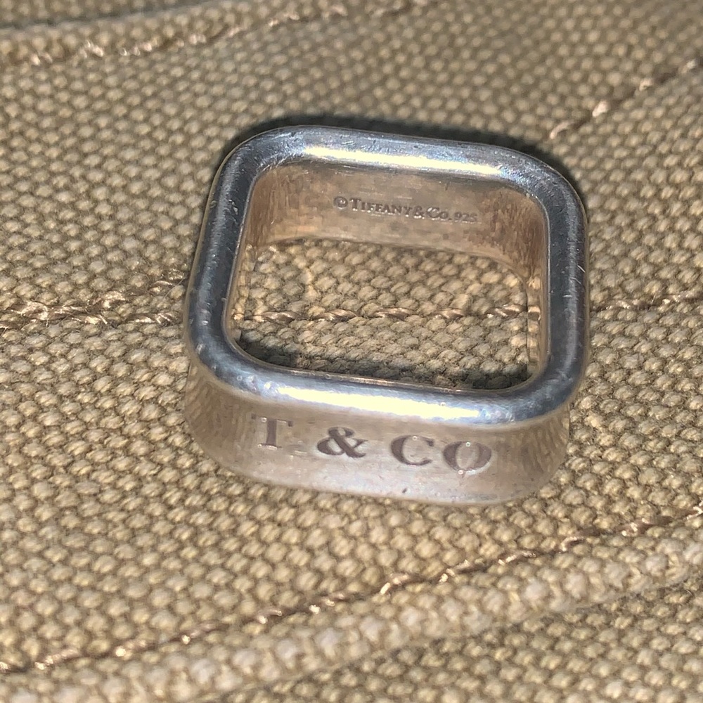 Authentic Tiffany & Co. Women’s Square Shaped Ring